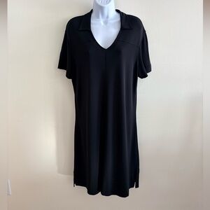 J. Jill little black travel dress, black, size L